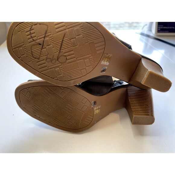 Chinese Laundry Womens Heeled Zip Open Toe Booties Size 9/40 Taupe Shoes - Picture 10 of 12